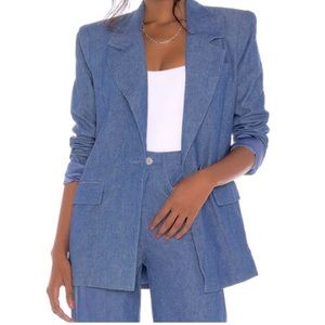 WEWOREWHAT Houston Denim Blazer